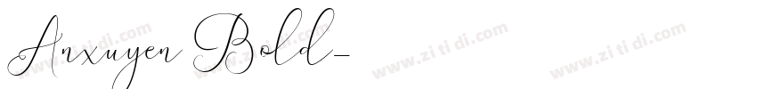 Anxuyen Bold字体转换